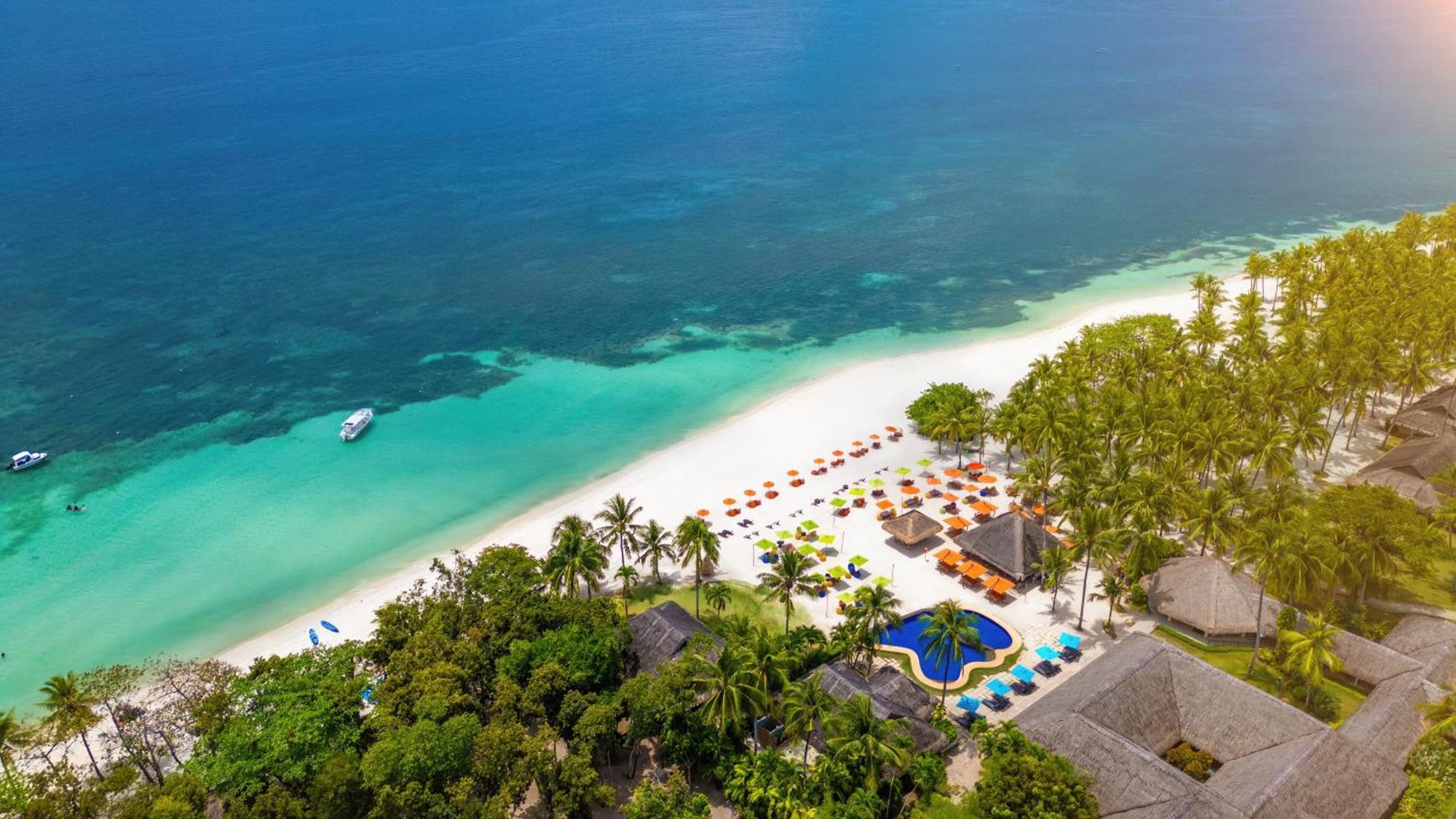 فندق ساوث بالمز ريزورت بانغلاو بنغلاو المظهر الخارجي الصورة Aerial view of the beach